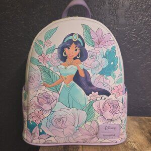 Loungefly Disney's Jasmine Floral Lavender Mini Backpack